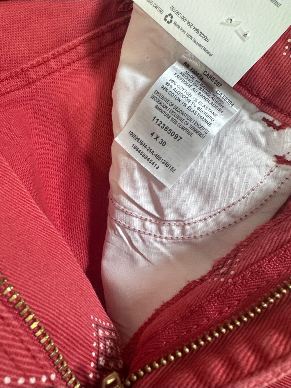 Wrangler Women’s Bandana Print Red High Rise Western Boot Cut Jeans Size 4|27X30 - Picture 5 of 10